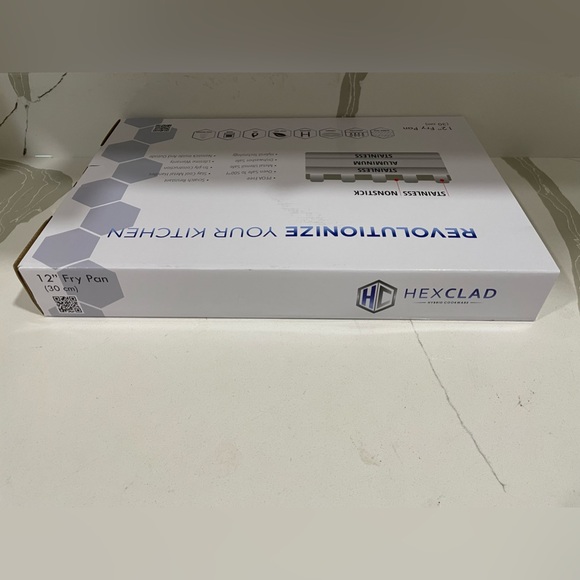 New/HEXCLAD  Hybrid Fry Pan, 12" Cookware (Gordon Ramsay) - Picture 3 of 5